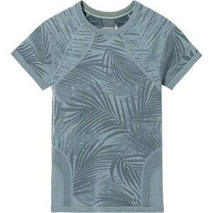 NWT Smartwool Women's Intraknit Active short sleeve tshirt tee lead leaf print